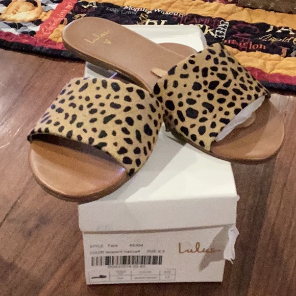 Lulus Shoes - NWT Lulu’s Tara Leopard sandals